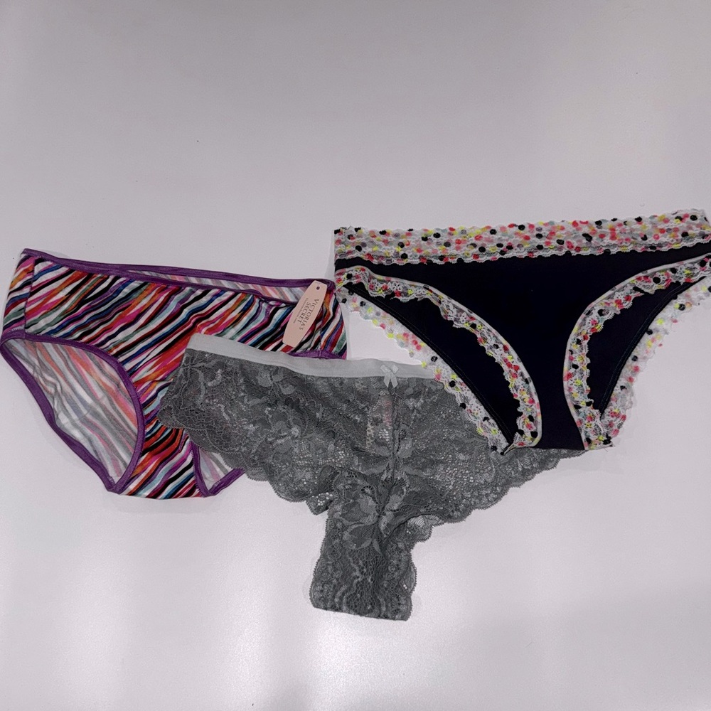 X3 Victoria's Secret panties underwear’s NWT